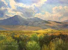 Sierra September June Lake Loop sunset oil painting