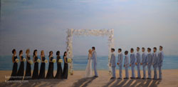 St Malo wedding painting