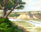 Newport Beach Back Bay oil painting
