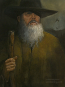 Wotan (Odin) the wanderer oil painting